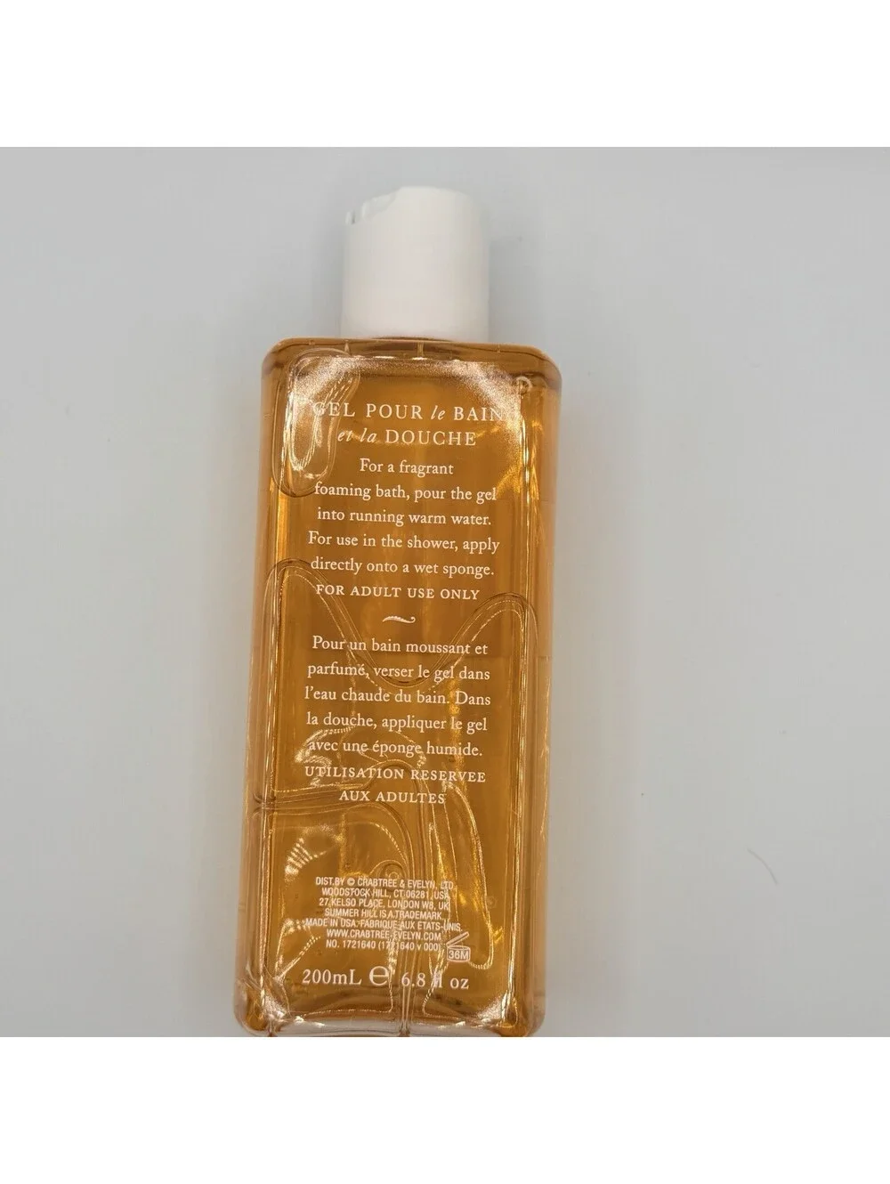Crabtree & Evelyn SUMMER HILL Bath & Shower Gel Body Wash 6.8 oz